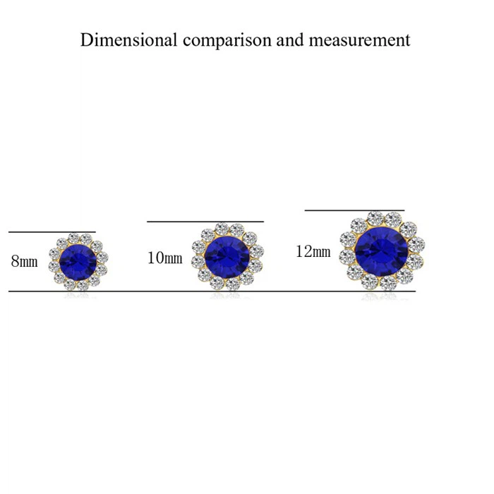 gold base claw cup rhinestones